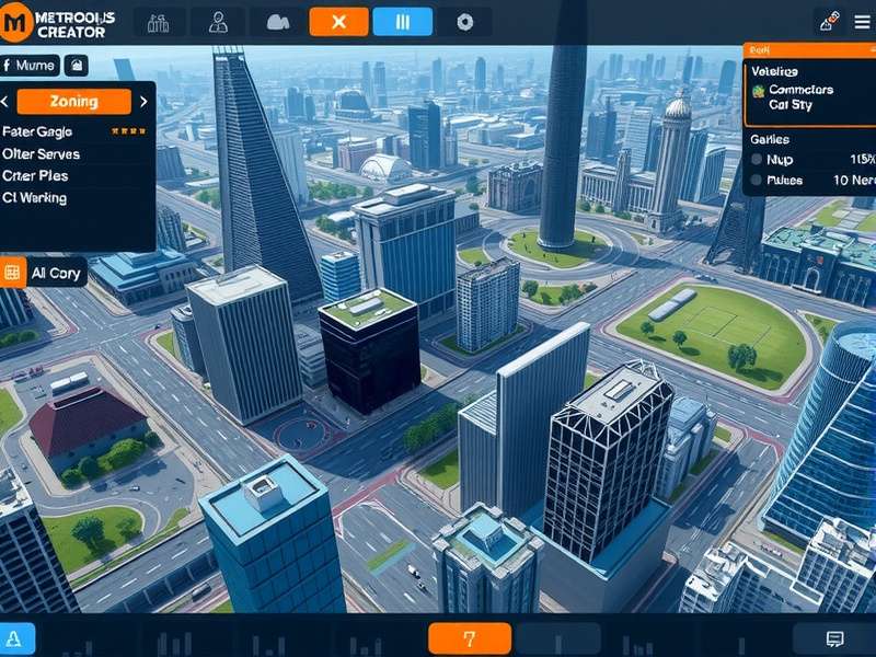 Metropolis Creator City Management Interface